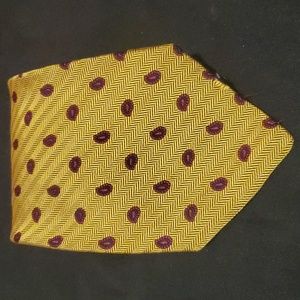 Brooks Brothers Makers XL All Silk l Gold, Red & Black Necktie Tie